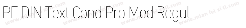 PF DIN Text Cond Pro Med Regular字体转换